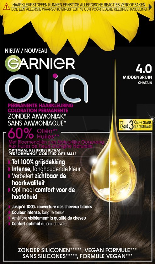 Garnier Olia 4.0 - Bruin - Haarverf bruin