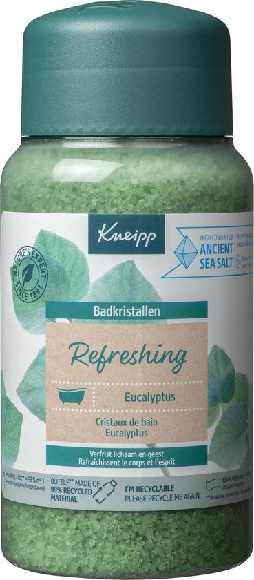 Kneipp Refreshing Eucalyptus Bath Crystals - 600g - Mint & Eucalyptus - Vegan