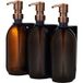 Distributeur de savon noir fixation murale avec trois