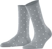 FALKE Spike Dot Sokken dames katoen grijs - maat 39-42