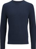 JACK&JONES JJEEMIL KNIT CABLE CREW NECK NOOS Heren Gebreide Truien Navy Blazer XS