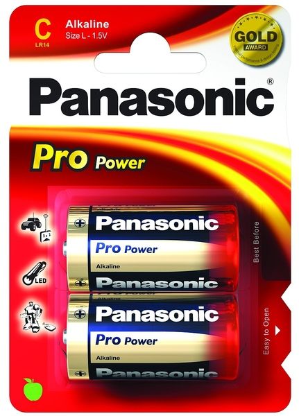 Panasonic LR14PPG/2BP - Alkaline Batterijen - 2 stuks