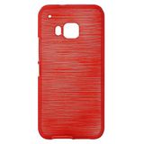 LD A000361 Case beschermhoes/achterkant geborsteld M9 voor HTC One, rood