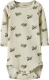 NAME IT NBMLAYO GEU LS SLIM BODY LIL Baby Bodies Coconut Milk Print Katoen/Lyocell/Elastaan Maat 74