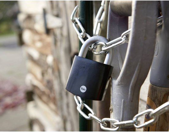 Yale Y90SB/45/129/1 Hangslot 45 mm Zwart Sleutelslot