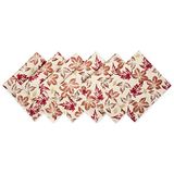 DII Rustieke herfst bladeren keuken collectie Thanksgiving & herfst tafel decor, servet set, 20x20, 6-delig
