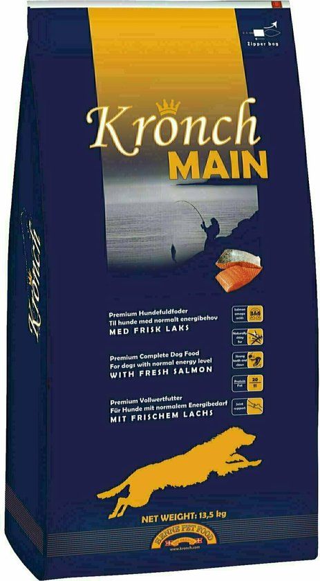 Kronch Main Senior Hondenvoer - 13.5 kg - Zalm - Senior (8+ jaar)