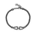 Brosway Knocker BKC25 Herenarmband, 316 L, staal, visgraat, maat 22 cm