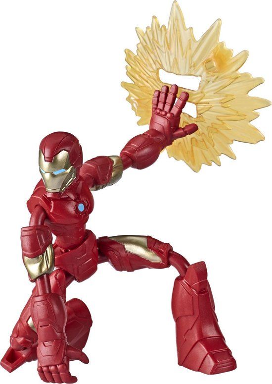Spider-Man Marvel Avengers Bend and Flex Iron Man - Speelfiguur 15cm
