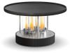 Barbecue de table plancha grill Ø 35 cm - Acier inoxydable et fonte - Jusqu'à 4 heures de combustion