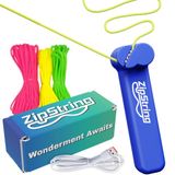Pioupiou et Merveilles - Zipstring-balans tussen kracht en zwaartekracht – creëer figuren, 3 kleuren snaren in 3 maten, oneindige mogelijkheden, cadeau-idee, kinderen, jongeren, volwassenen, ZSV423