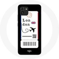 Maniacase Etui voor Samsung Galaxy A03 Air ticket London