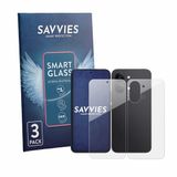 Savvies 3 Stuks Screenprotector - Geschikt voor Xiaomi Poco X8 Pro Max (Voor+Achter) - Transparant