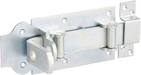 Alberts 118563 rol-sluitgrendel | recht, met platte greep en bevestigde lus | galvanisch verzinkt, gechromateerd | plaat 180 x 80 mm