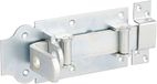Alberts 118563 rol-sluitgrendel | recht, met platte greep en bevestigde lus | galvanisch verzinkt, gechromateerd | plaat 180 x 80 mm