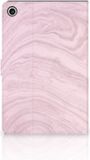 B2Ctelecom Lenovo Tab M10 Plus 3rd Gen 10.6 inch Book Case Marble Pink