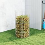 vidaXL Compostbak Ø50x100 cm Gegalvaniseerd Staal