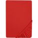BIBERNA Drap housse en coton fin jersey, hauteur de bonnet jusqu'à 22 cm. (Rouge, 180-200 x 200 cm)
