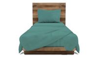 GEMITEX Beddengoedset Made in Italy van 100% katoen, eenkleurig, voor eenpersoonsbed, lijn katoen, kleur Ottan, anti-pilling en anti-allergisch