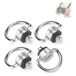 NEEWER Set van 4 roestvrijstalen D-ringschroeven 6,35 mm voor schouderriem, polsband, handvat DSLR-camera, UA076