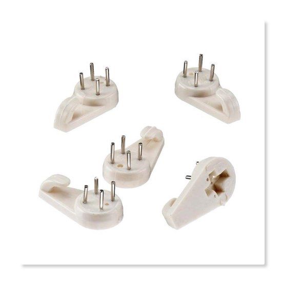 Deltafix Witte betonhaakjes - 30 mm - 3 stuks