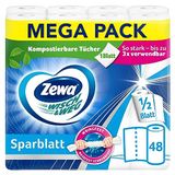 Zewa Wisch&Weg Spaarblad, Mega Pack, 12 verpakkingen, wit