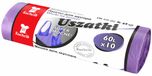 KUCHCIK Sacs poubelles avec poignées, extra résistant, violet, 60 litres, 10 pièces
