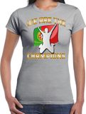 Bellatio Decorations Verkleed shirt voor dames - Portugal - grijs - voetbal supporter - themafeest XXL