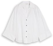 Tom Tailor Oversized blouse met linnen - White - Maat 44