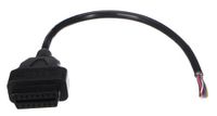 SIXTOL MECHANIC CABLE 27 | OBD-II 16-pin verlengkabel vrouw-man | Met losse draden 30 cm | Flexibel hulpmiddel voor autodiagnose