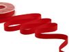 Furlanis - Decoratieve gros grain, Caneté-band, Italiaanse stof - rood, 15 mm x 20 m