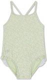 Swim Essentials Groen Bloemen Meisjes UV Badpak - Maat 98/104