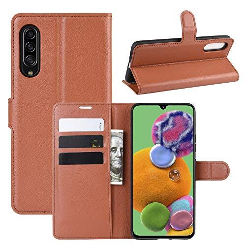 Custodia Custodia® flip portefeuille hoes voor Samsung Galaxy A90 5G, Samsung Galaxy A90 5G, bruin