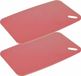 Excellent Houseware Planche à découper - 2x - Rose saumon - Plastique - 35 x 24 cm