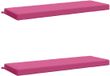 vidaXL Coussin de banc SOEST 2 pièces Rose 150 x 50 x 8 cm