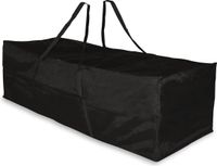 VONROC Premium opbergtas voor tuinstoel/tuinset kussens – 125x40x50cm – Zwart