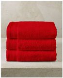 De Witte Lietaer Serviettes Contessa Scarlett Red - 50x100cm - 3 pièces - Coton