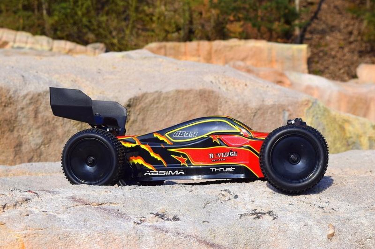 Absima Hot Shot Absima 1:10 RC modelauto AB3.4 buggy met geborsteld elektrische aandrijving, 2,4 GHz afstandsbediening en vierwielaandrijving RTR