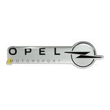 4R Quattroerre.it Embleem Fregio-sticker, 3D, compatibel met Opel Motorsport, 38 x 90 mm (zilver)