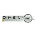 4R Quattroerre.it Embleem Fregio-sticker, 3D, compatibel met Opel Motorsport, 38 x 90 mm (zilver)