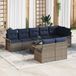Prolenta Maison Exclusive Tuinset met 9 delen, grijze polyrotan loungeset