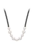 Gaya Necklace Silver White Black