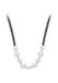 Gaya Necklace Silver White Black