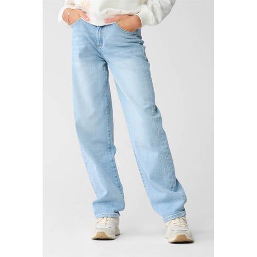 Shoeby barrel high waist barrel jeans light blue denim