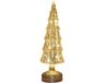 Annas Collection Kerstboompje glas led op batterij met timer 34x11 cm goud