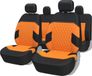 Housse de siège auto set orange - set complet housse de siège auto - housse de siège auto universelle / housses de protection, 2 housses de siège avant, 1 housse de banquette arrière