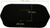 Honda Filtre à air pour Honda EB2200 EB2500 EM2200 / 17211-ZB2-000 SA12248 Générateur