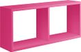 Homemania Morgana Wandrek, voor woonkamer, slaapkamer, kantoor, MDF, fuchsia, 70 x 30 x 15,5 cm