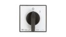 Elektromet Nockenschakelaar 0-1, 3-polig, 16A, IP65, type E16-12, gebogen, met frontplaat, artikelnummer 951601