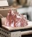 Kosta Boda The Rock theelichthouder H9.1cm D14cm roze